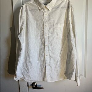 Men's White Button-Down Shirt